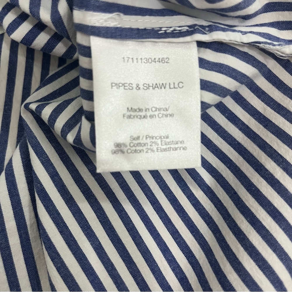 Veronica Beard Isla Striped One Shoulder Blouse - Picture 7 of 11